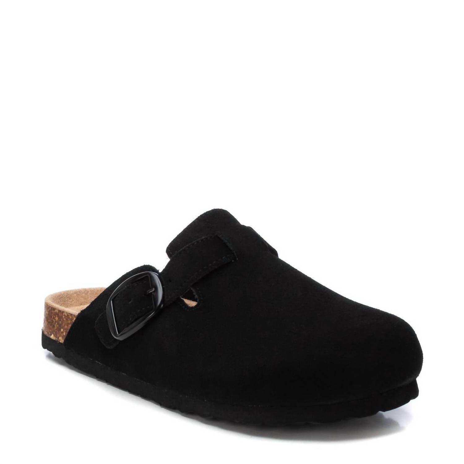 New Refresh Women's Suede Clogs In Black